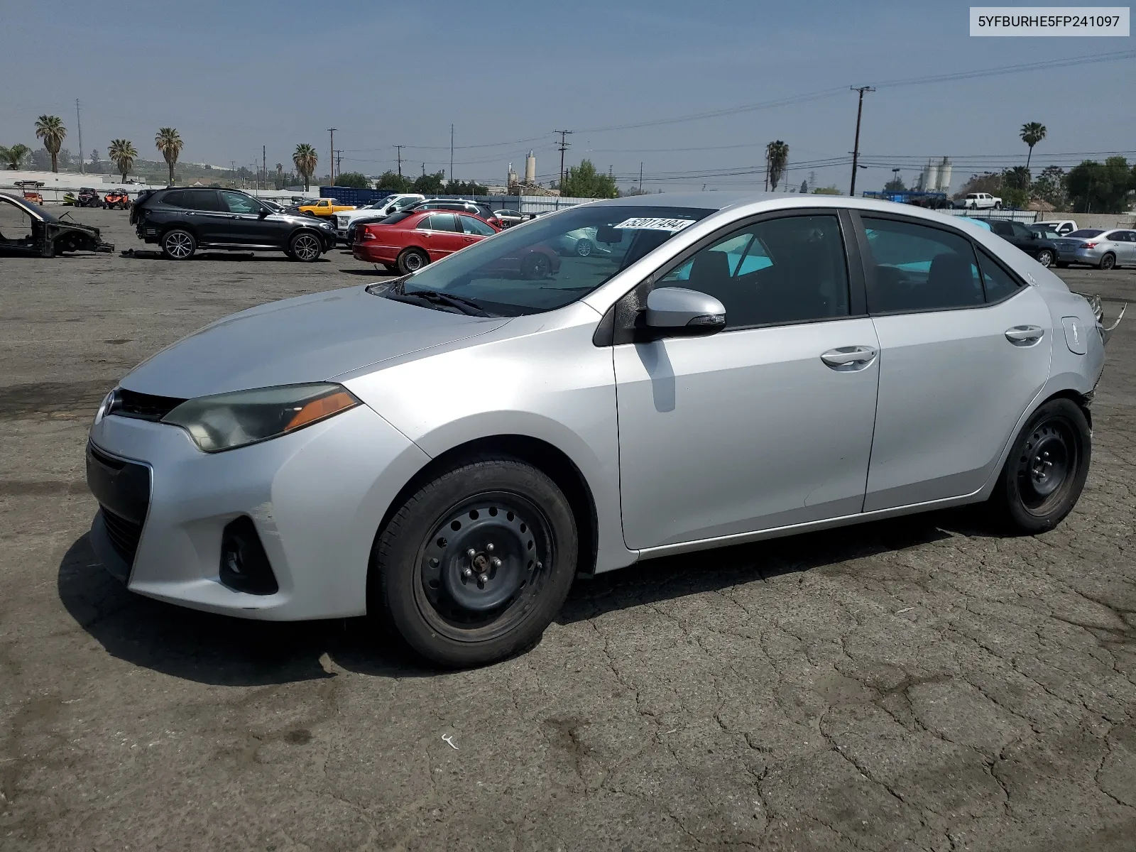 2015 Toyota Corolla L VIN: 5YFBURHE5FP241097 Lot: 52017494