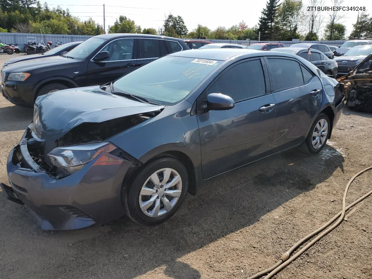 2015 Toyota Corolla L VIN: 2T1BURHE3FC349248 Lot: 70315584