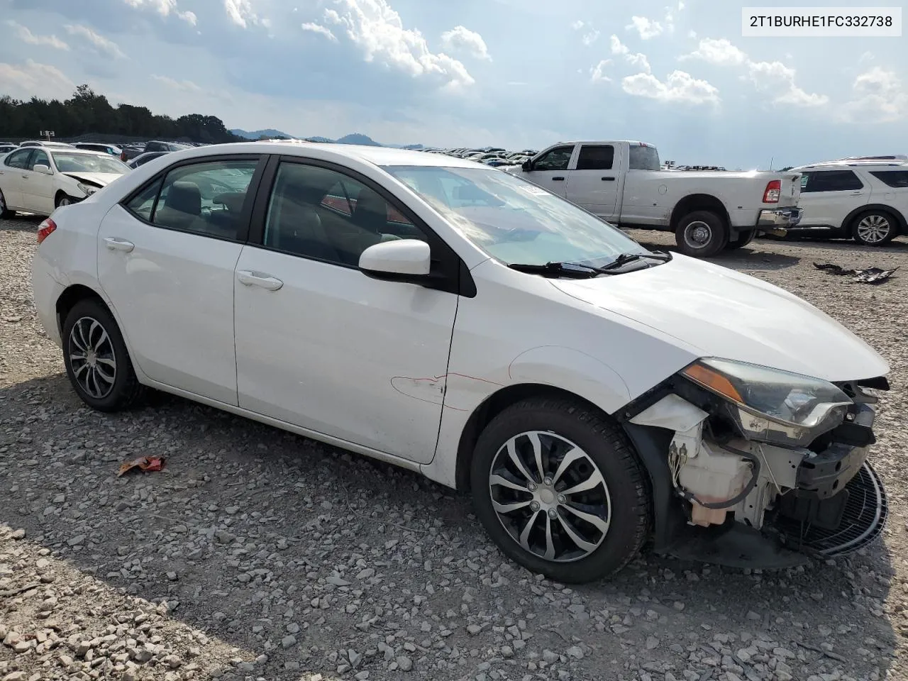 2015 Toyota Corolla L VIN: 2T1BURHE1FC332738 Lot: 72911514