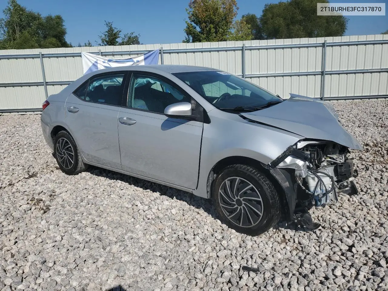 2T1BURHE3FC317870 2015 Toyota Corolla L