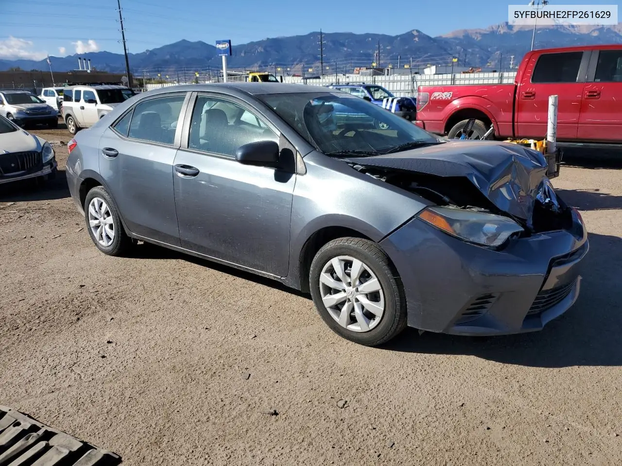 5YFBURHE2FP261629 2015 Toyota Corolla L