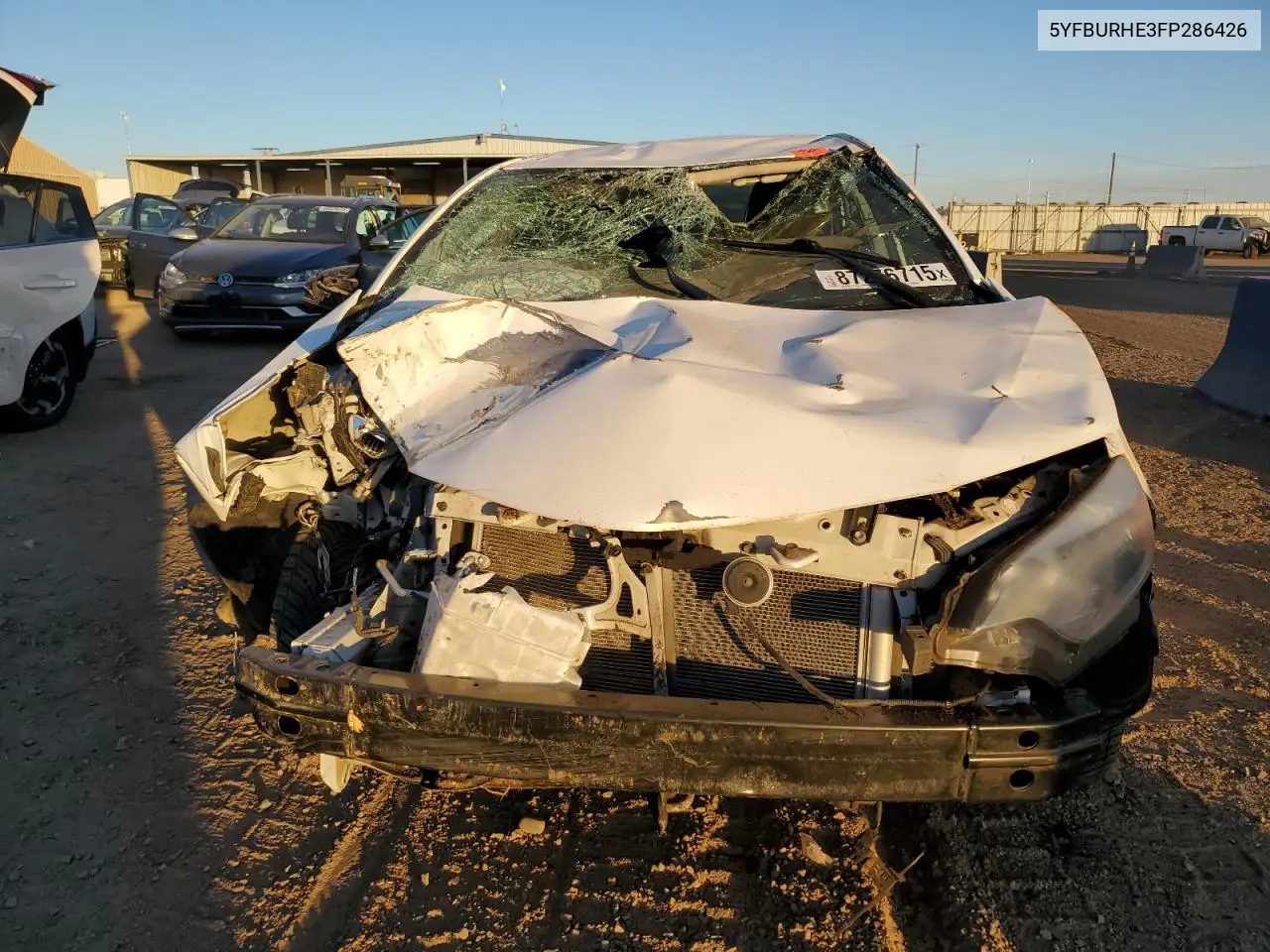 5YFBURHE3FP286426 2015 Toyota Corolla L