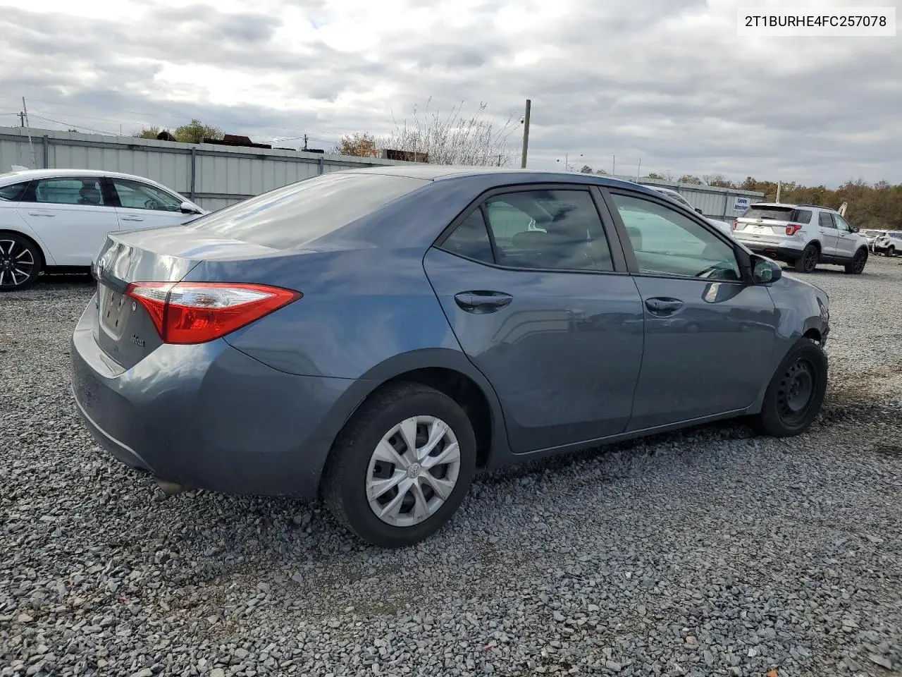 2T1BURHE4FC257078 2015 Toyota Corolla L