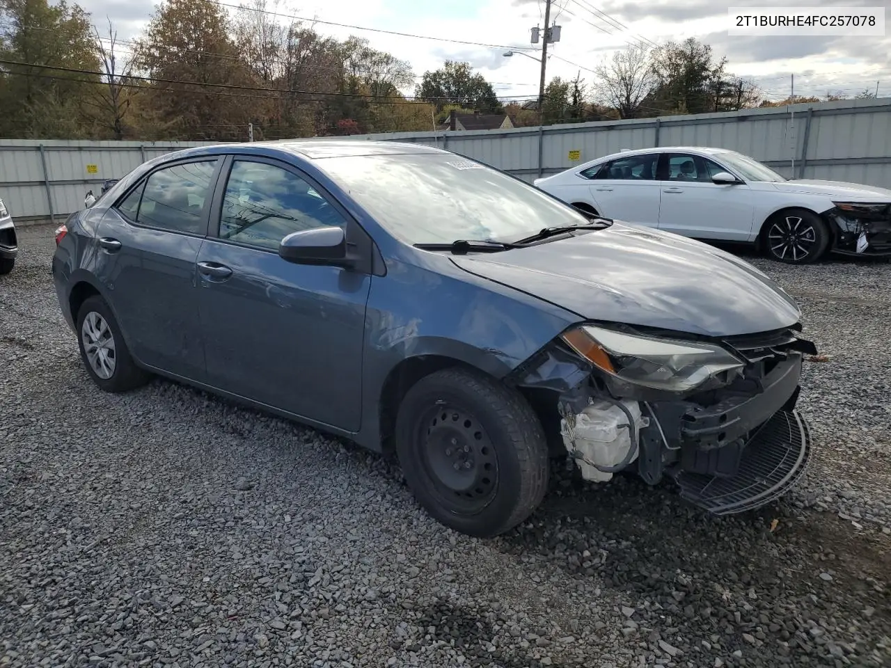 2T1BURHE4FC257078 2015 Toyota Corolla L