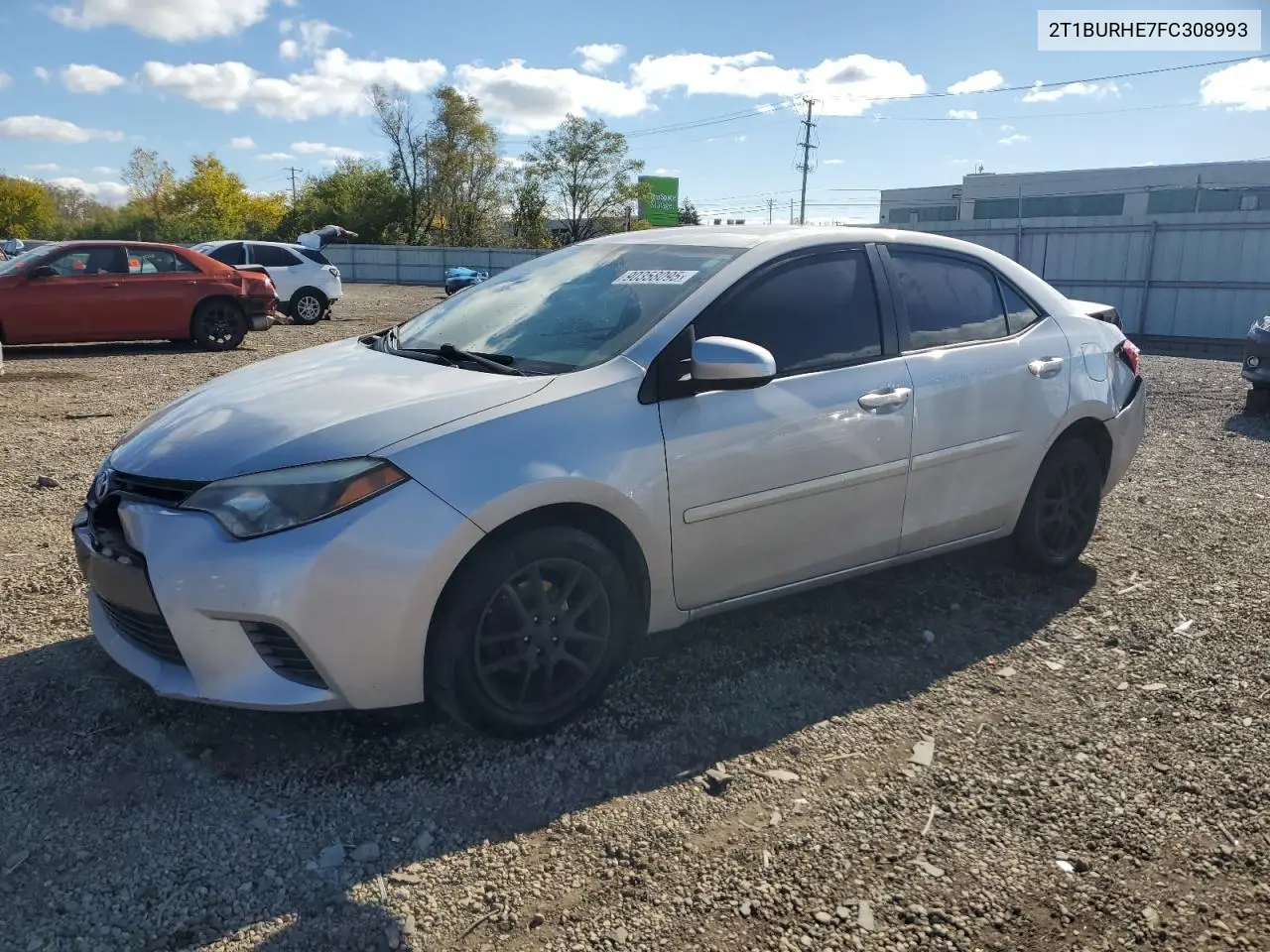 2T1BURHE7FC308993 2015 Toyota Corolla L