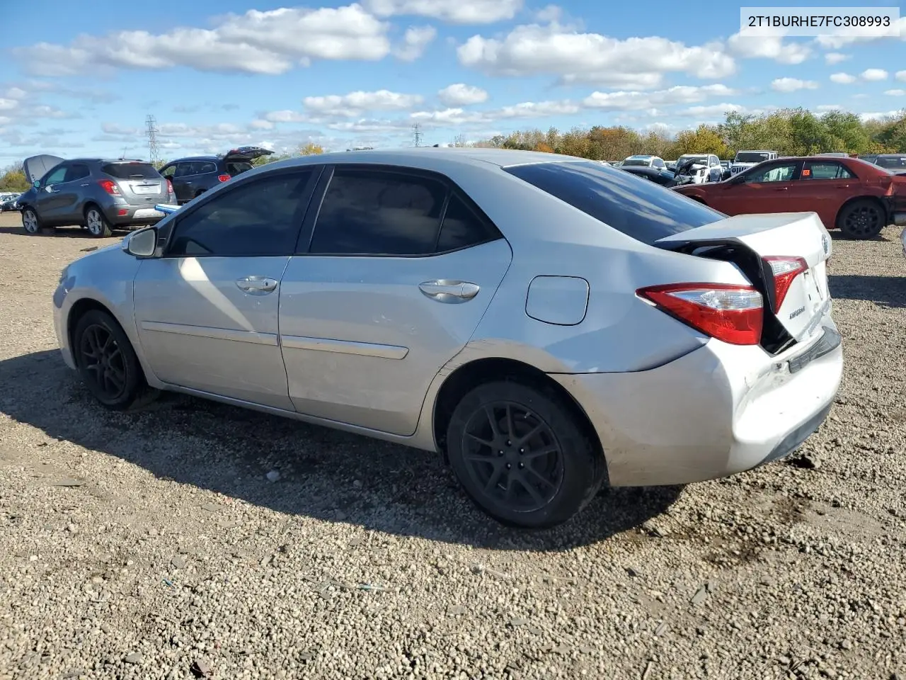2T1BURHE7FC308993 2015 Toyota Corolla L