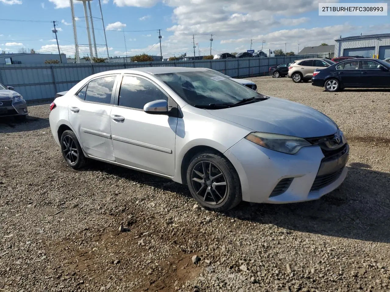 2T1BURHE7FC308993 2015 Toyota Corolla L