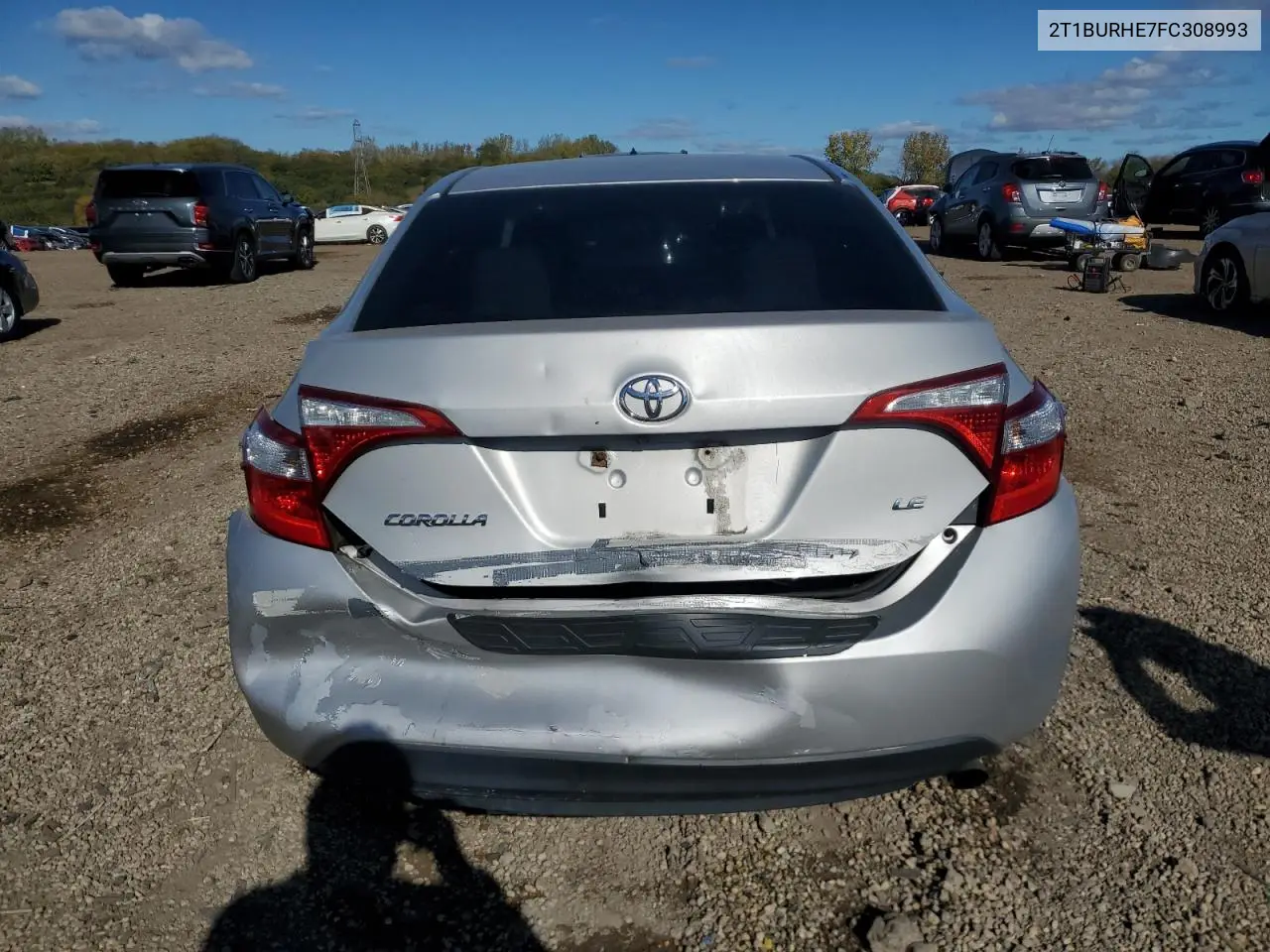 2T1BURHE7FC308993 2015 Toyota Corolla L