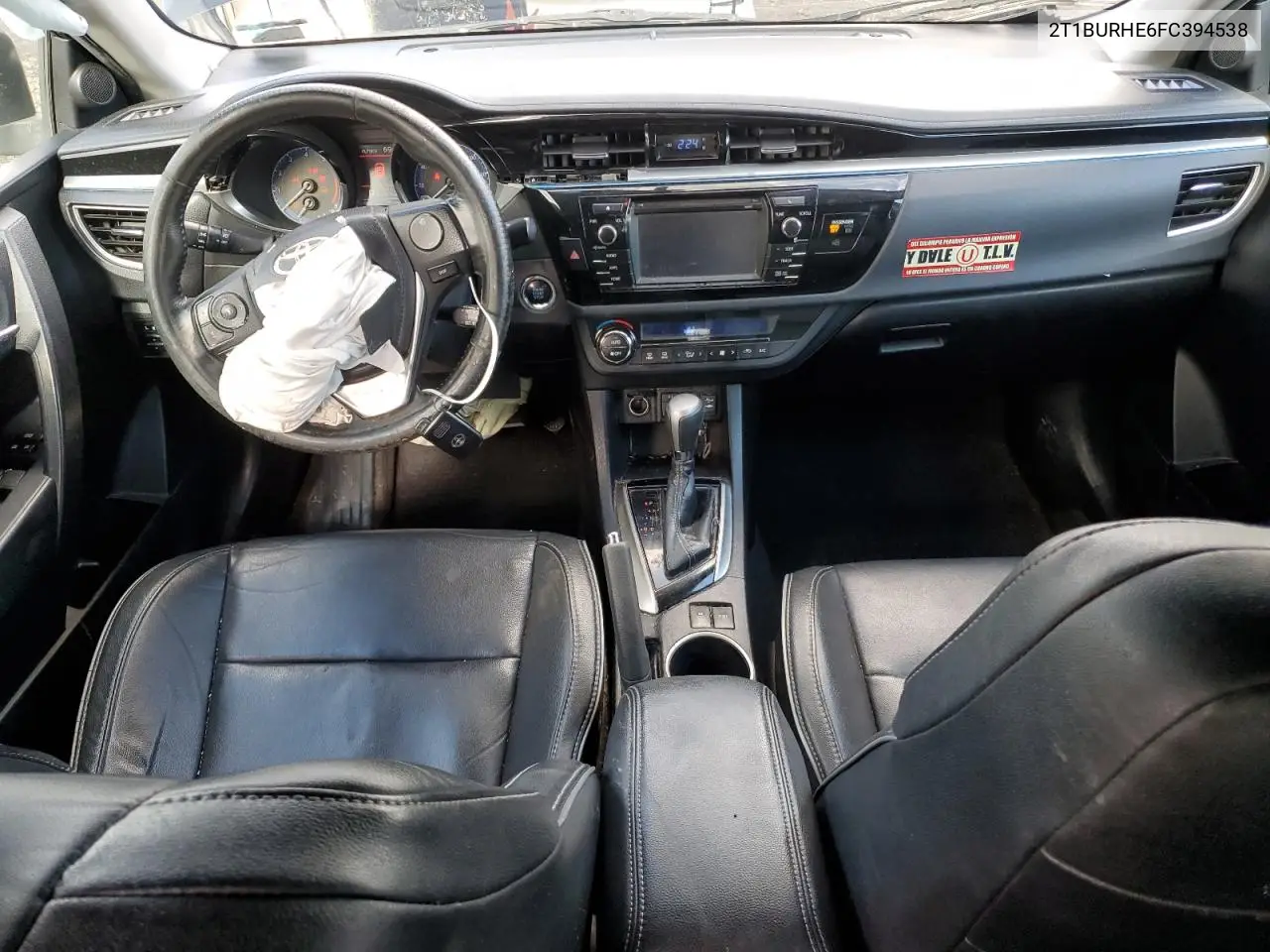 2T1BURHE6FC394538 2015 Toyota Corolla L