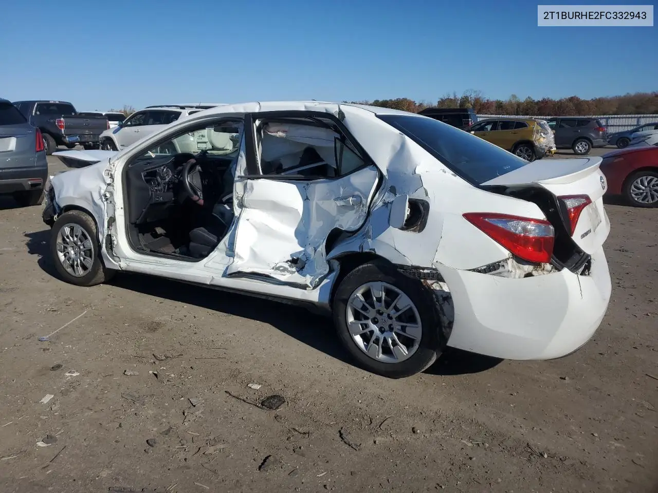2T1BURHE2FC332943 2015 Toyota Corolla L