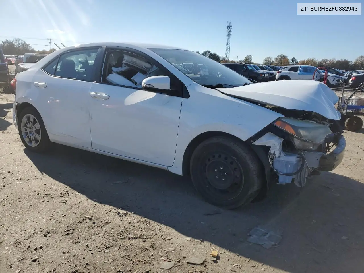 2T1BURHE2FC332943 2015 Toyota Corolla L