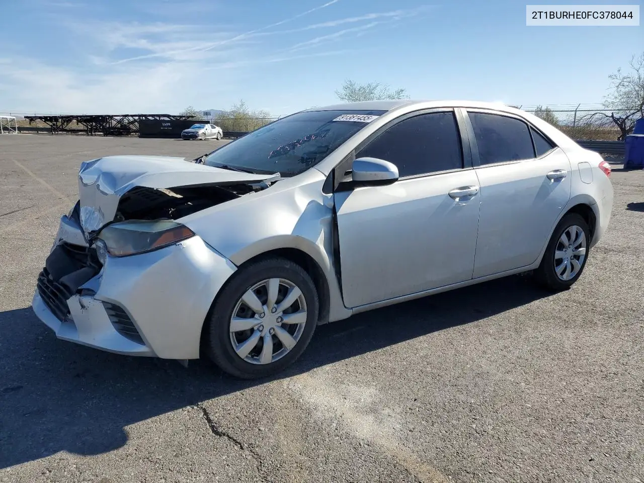 2T1BURHE0FC378044 2015 Toyota Corolla L
