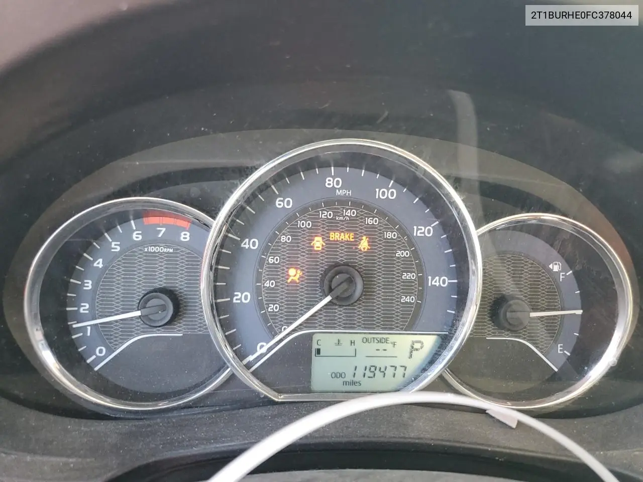 2T1BURHE0FC378044 2015 Toyota Corolla L