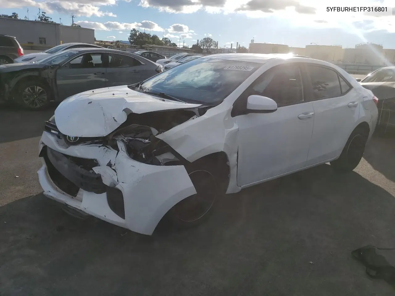 5YFBURHE1FP316801 2015 Toyota Corolla L