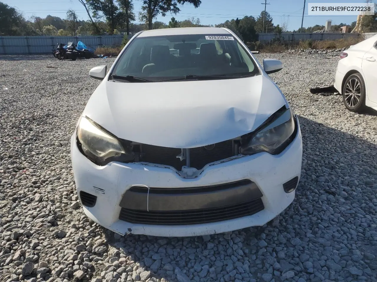 2T1BURHE9FC272238 2015 Toyota Corolla L