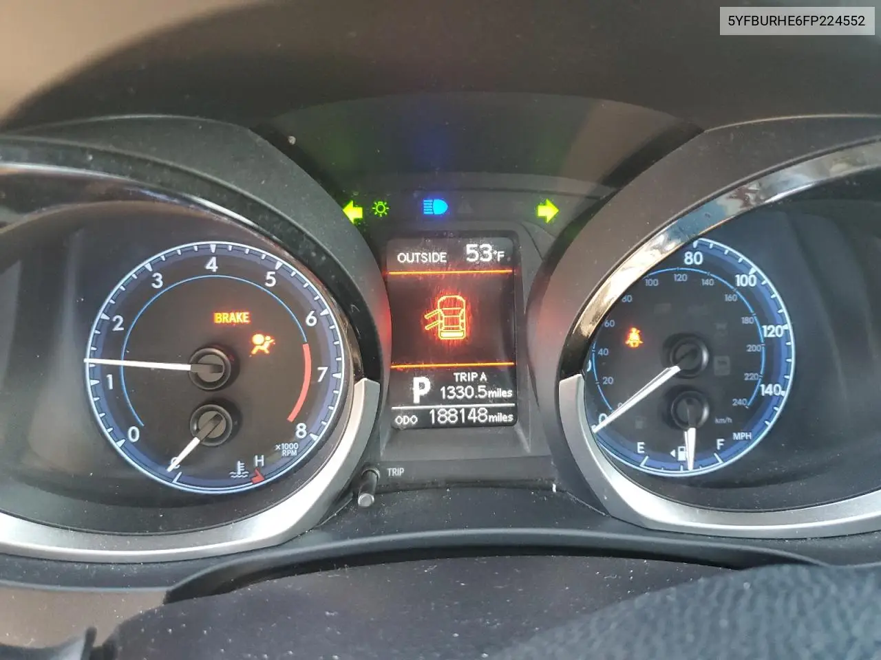 5YFBURHE6FP224552 2015 Toyota Corolla L