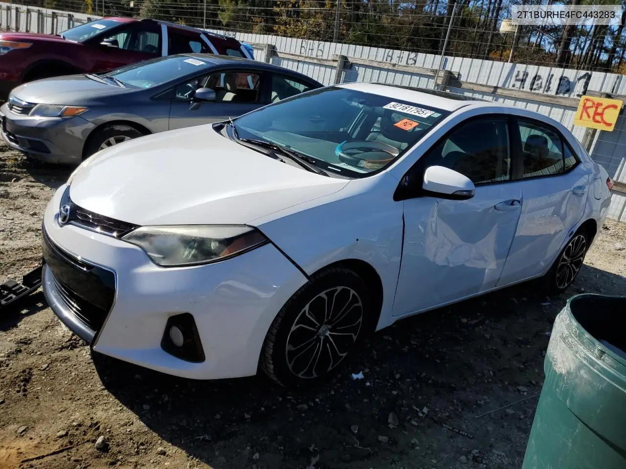 2T1BURHE4FC443283 2015 Toyota Corolla L