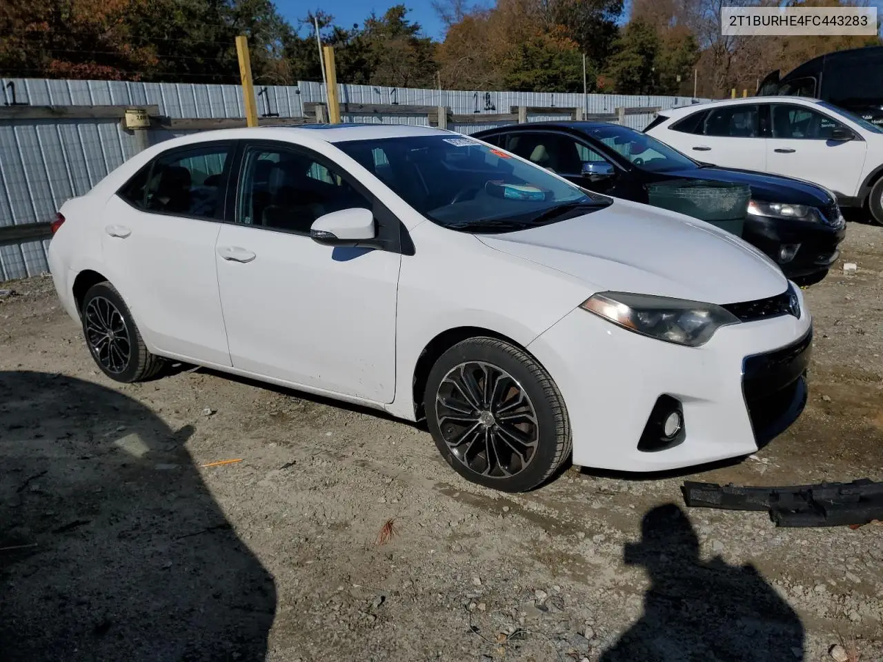 2T1BURHE4FC443283 2015 Toyota Corolla L