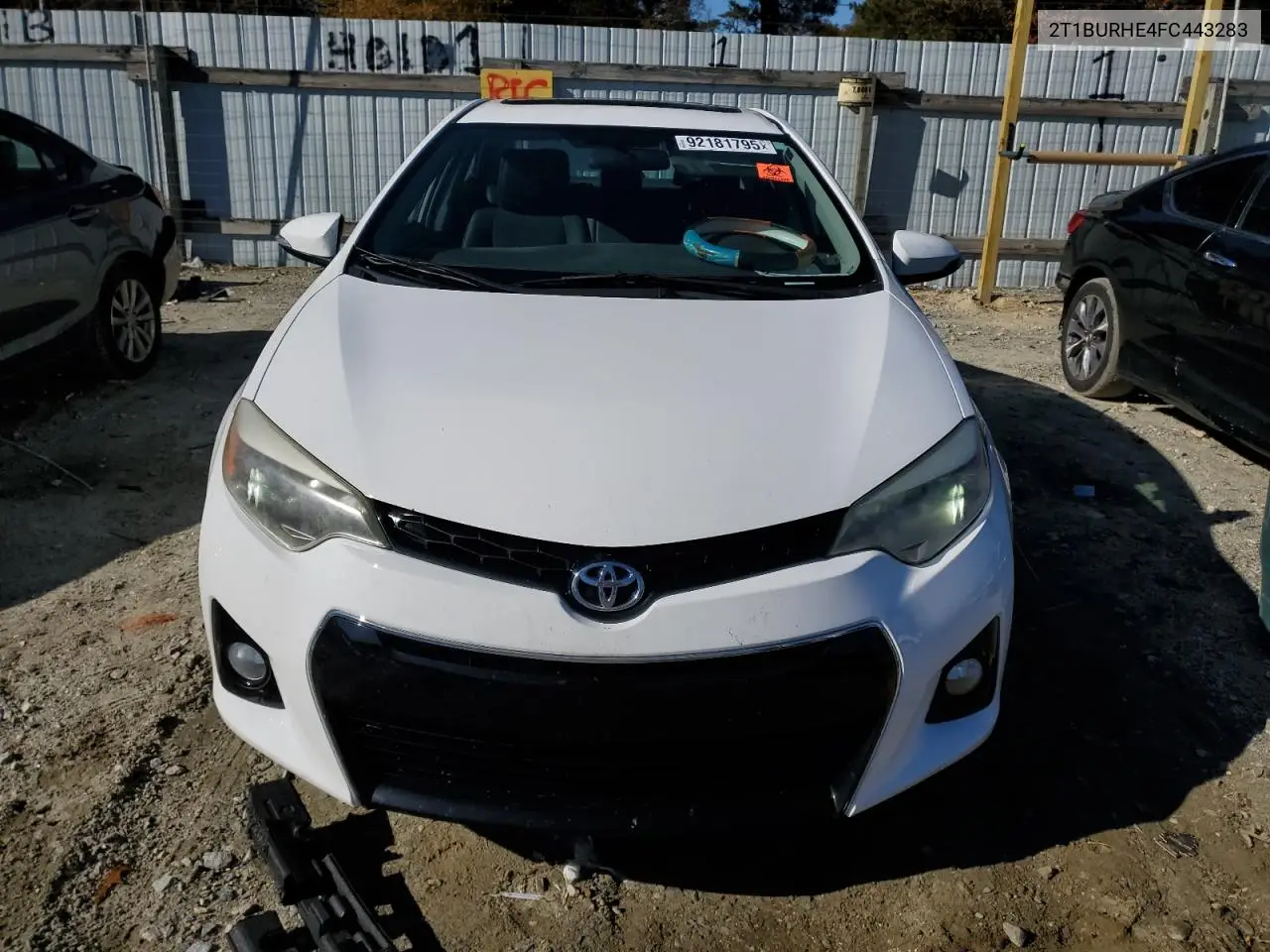 2T1BURHE4FC443283 2015 Toyota Corolla L