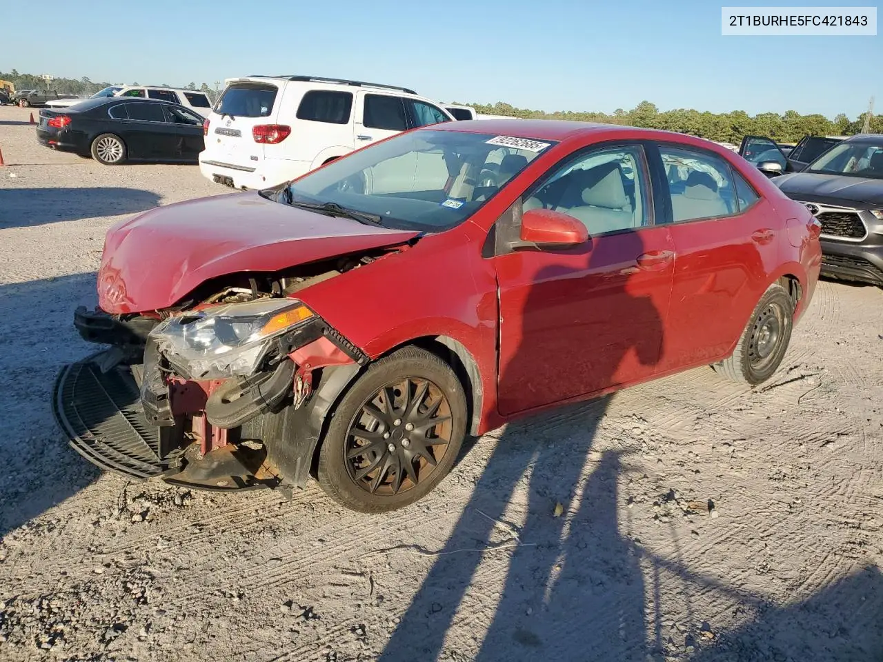 2T1BURHE5FC421843 2015 Toyota Corolla L