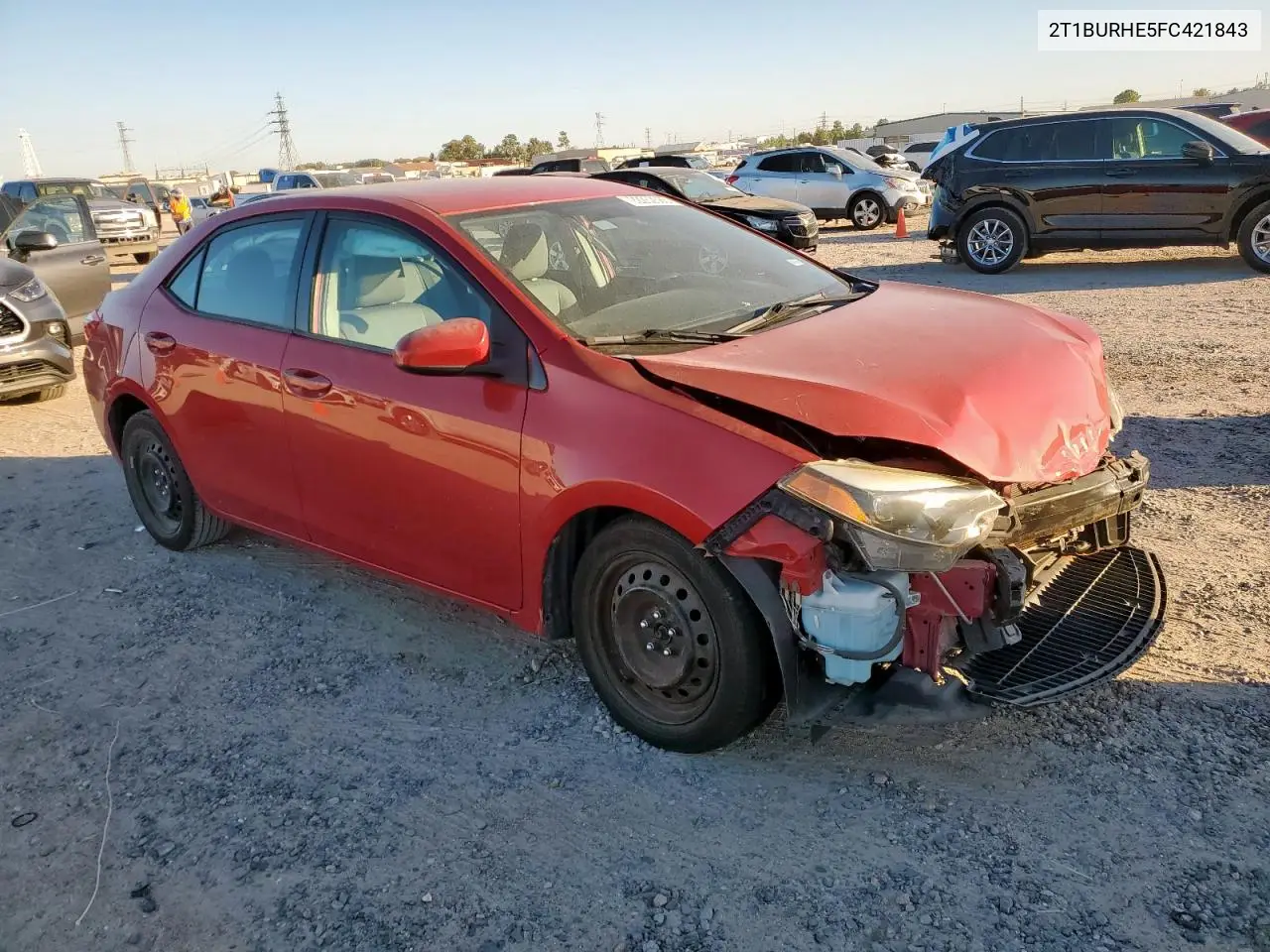 2T1BURHE5FC421843 2015 Toyota Corolla L
