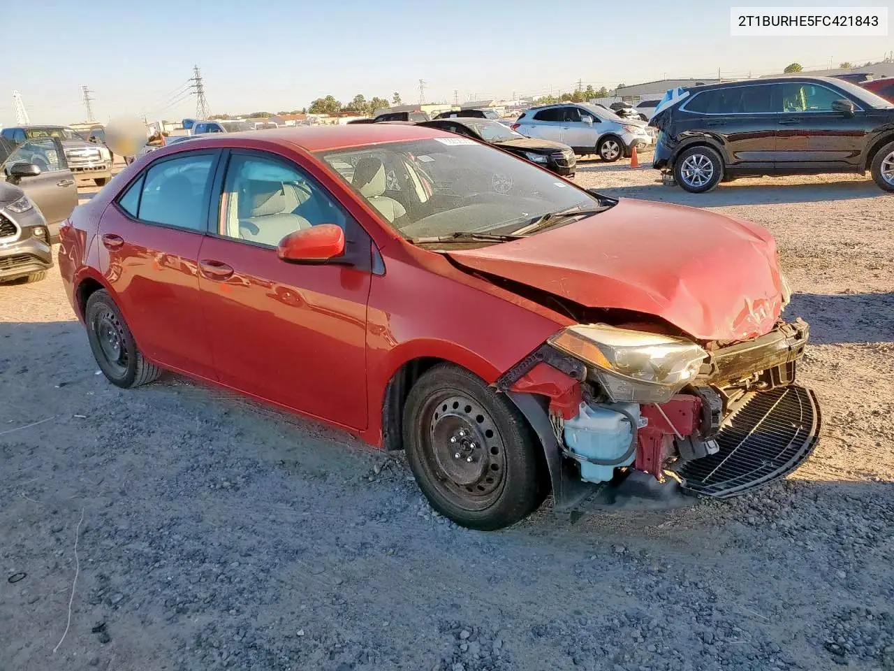 2T1BURHE5FC421843 2015 Toyota Corolla L