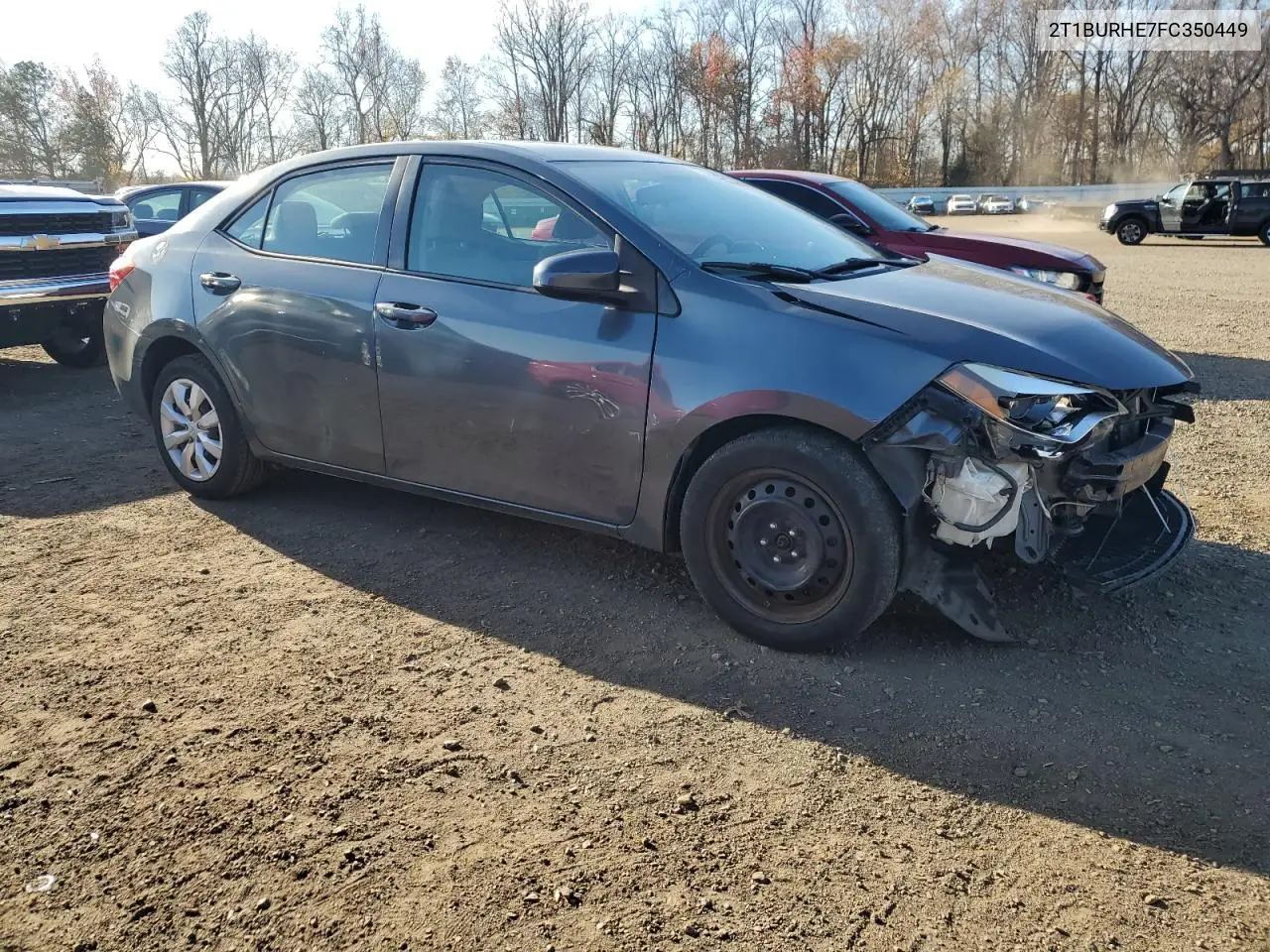 2T1BURHE7FC350449 2015 Toyota Corolla L