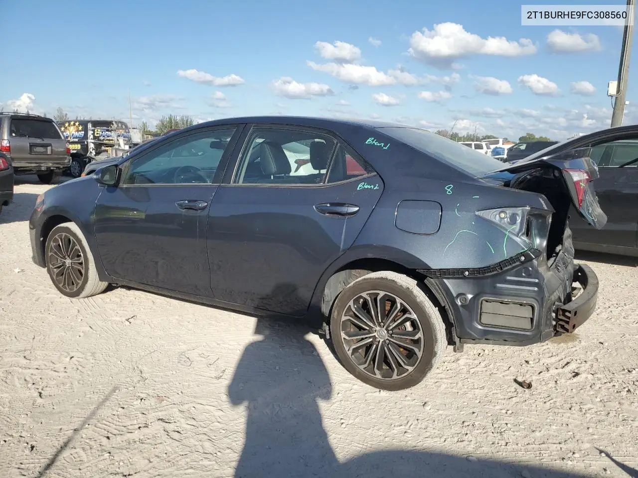 2T1BURHE9FC308560 2015 Toyota Corolla L