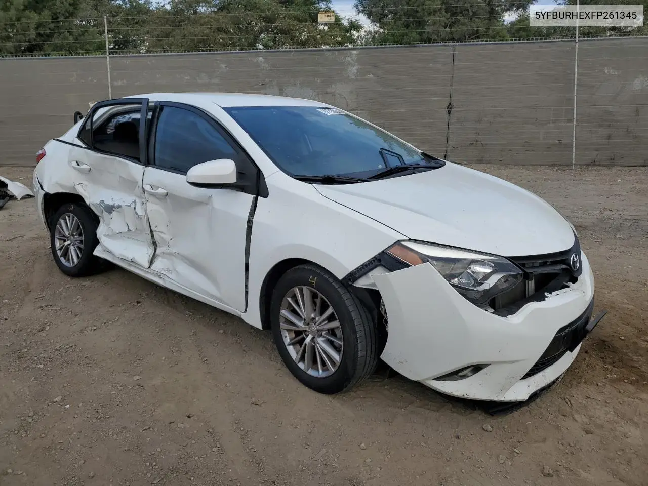 5YFBURHEXFP261345 2015 Toyota Corolla L