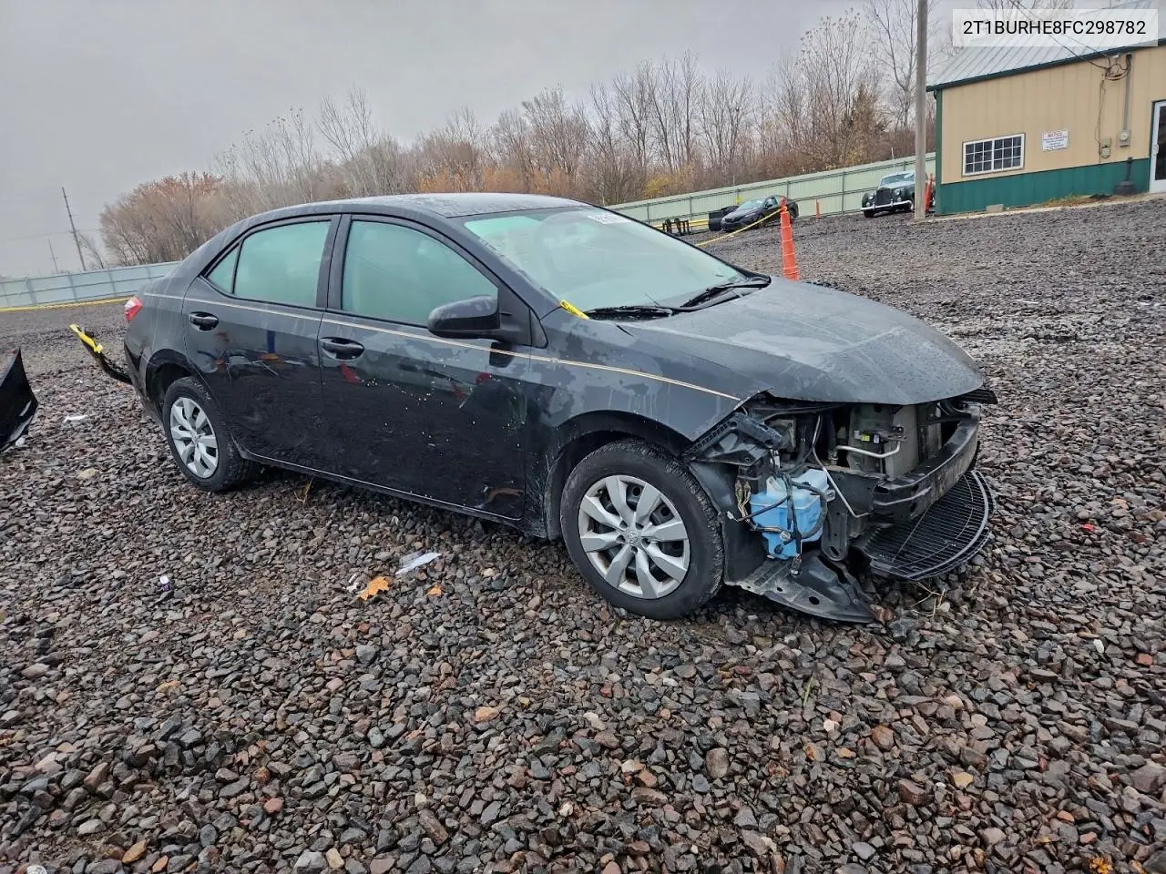2T1BURHE8FC298782 2015 Toyota Corolla L