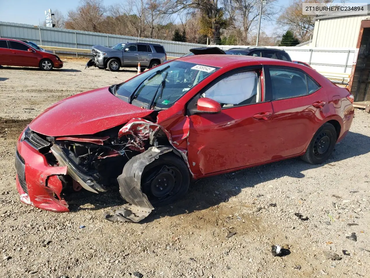 2T1BURHE7FC234894 2015 Toyota Corolla L