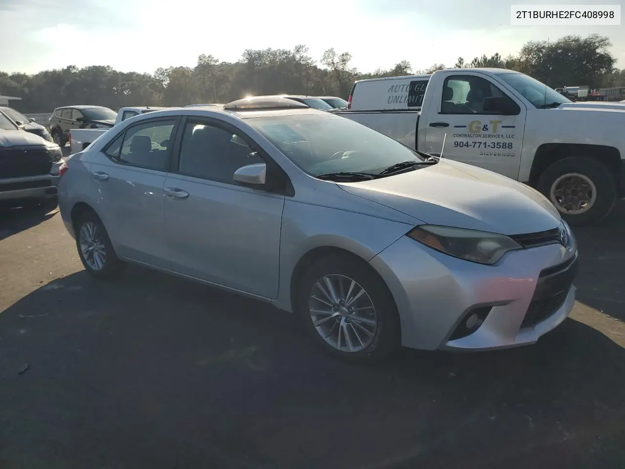 2T1BURHE2FC408998 2015 Toyota Corolla L