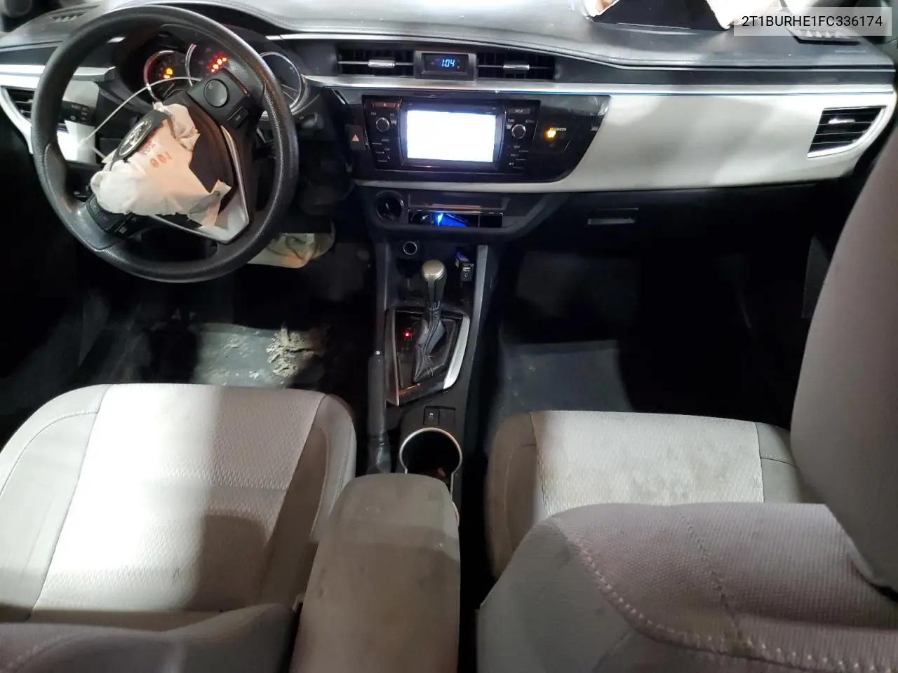 2T1BURHE1FC336174 2015 Toyota Corolla L