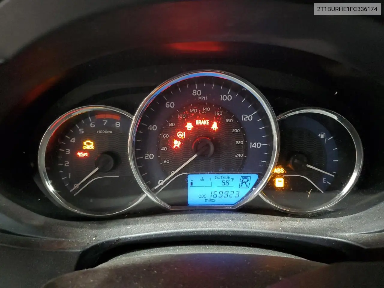 2T1BURHE1FC336174 2015 Toyota Corolla L