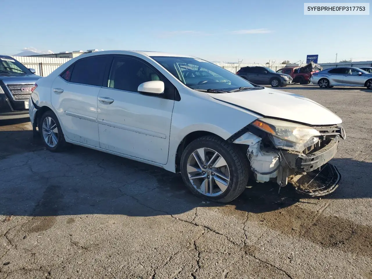 5YFBPRHE0FP317753 2015 Toyota Corolla Eco