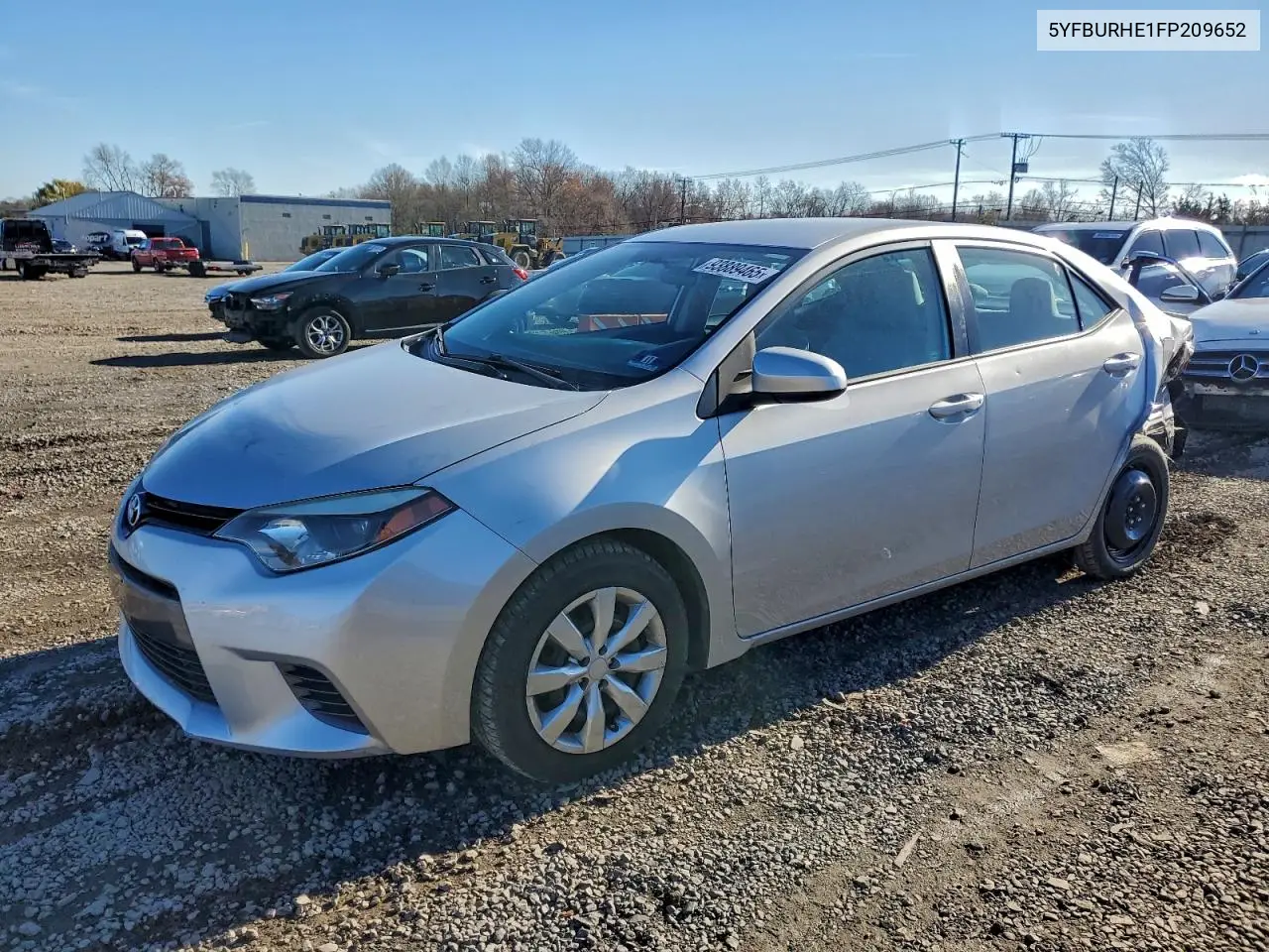 5YFBURHE1FP209652 2015 Toyota Corolla L
