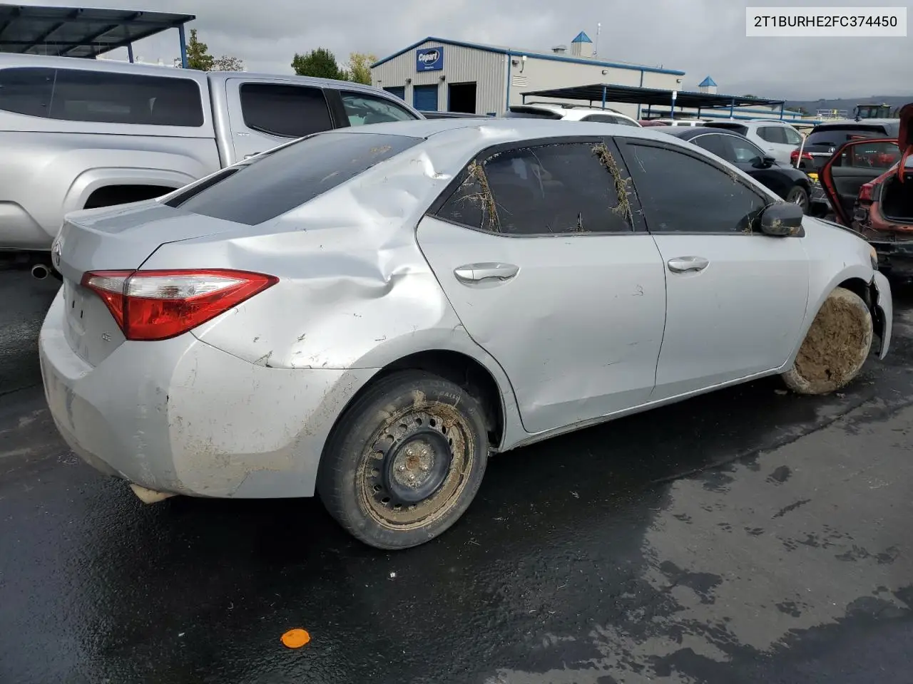 2T1BURHE2FC374450 2015 Toyota Corolla L