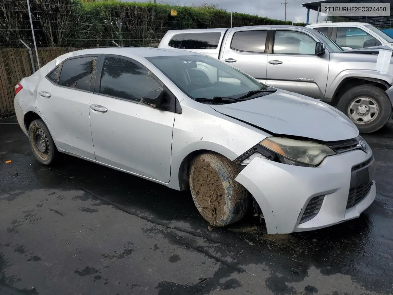 2T1BURHE2FC374450 2015 Toyota Corolla L