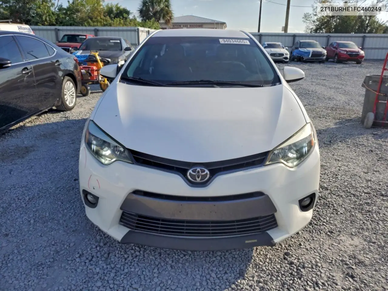2T1BURHE1FC460249 2015 Toyota Corolla L