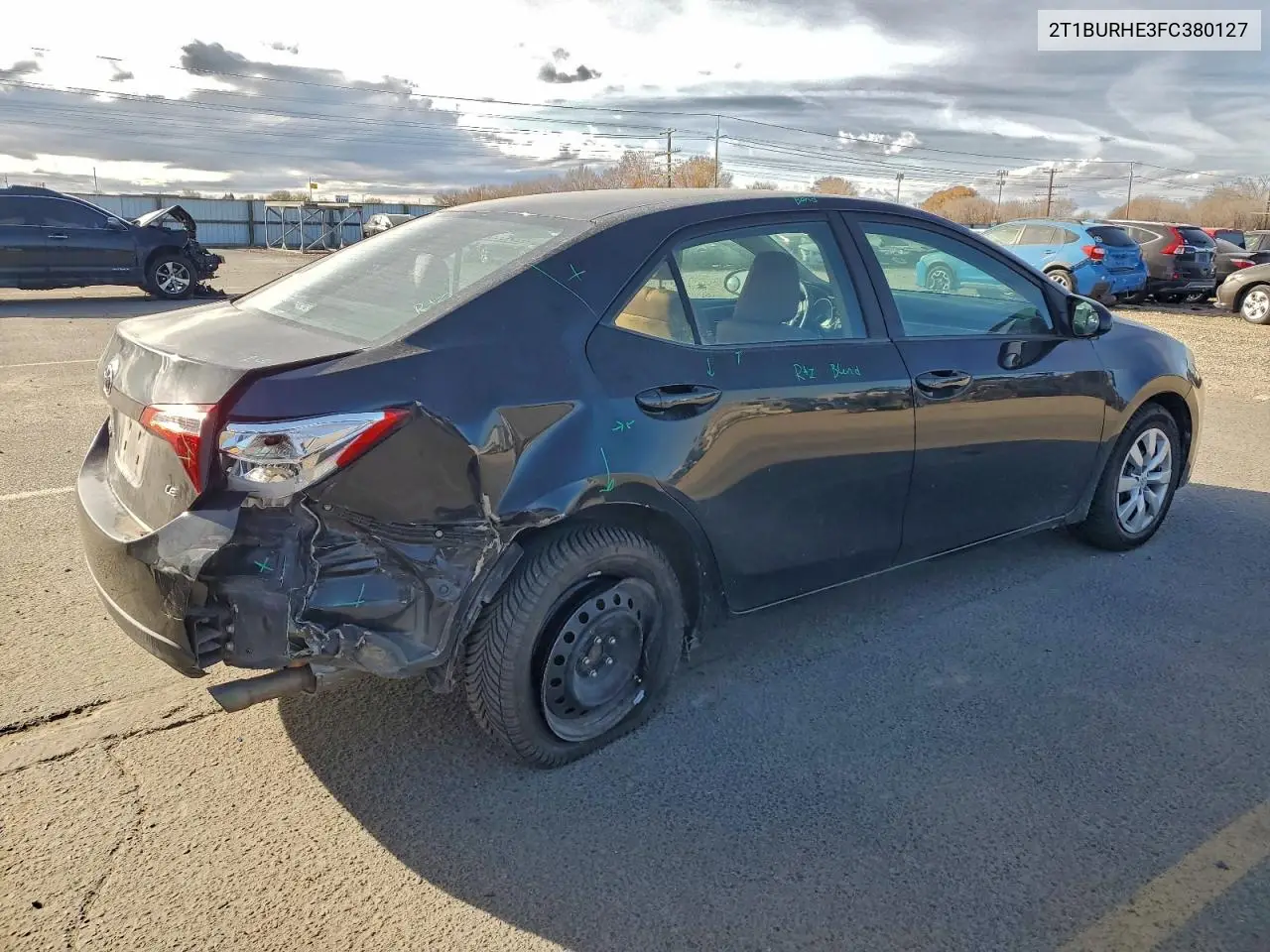 2T1BURHE3FC380127 2015 Toyota Corolla L
