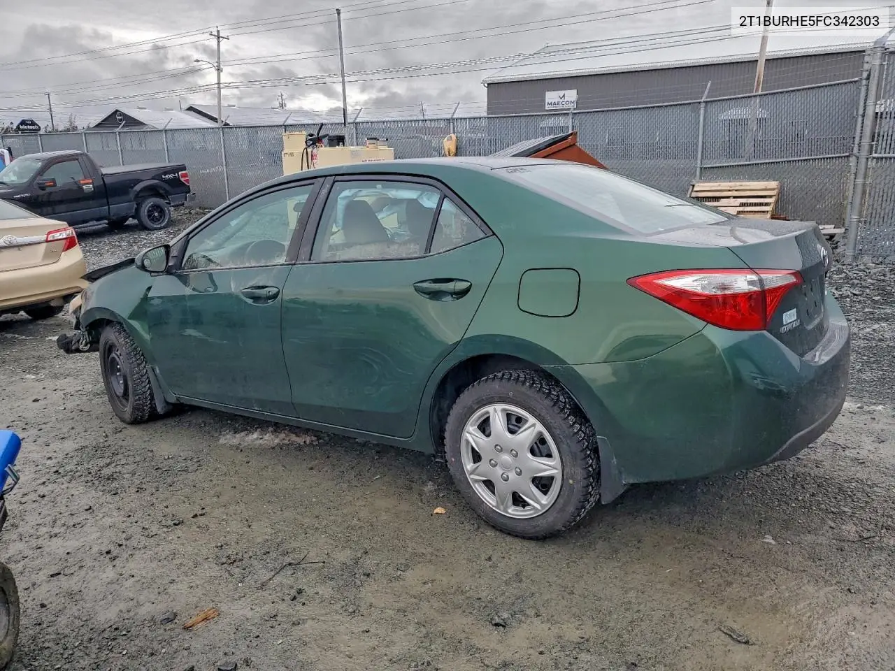 2T1BURHE5FC342303 2015 Toyota Corolla L