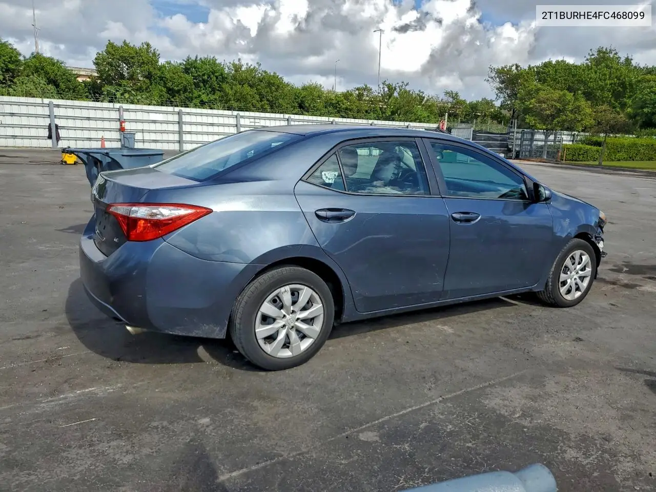 2T1BURHE4FC468099 2015 Toyota Corolla L