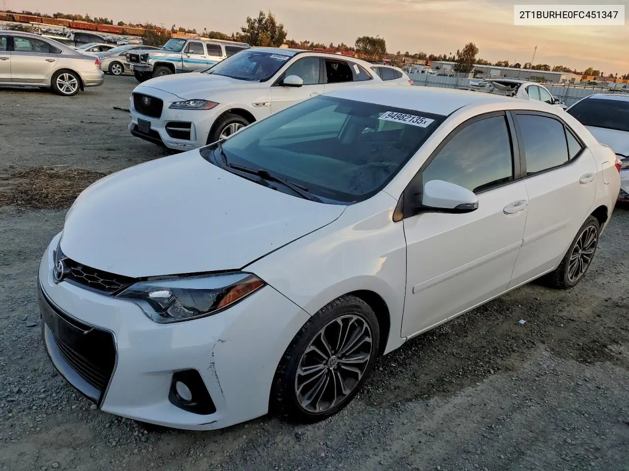 2T1BURHE0FC451347 2015 Toyota Corolla L