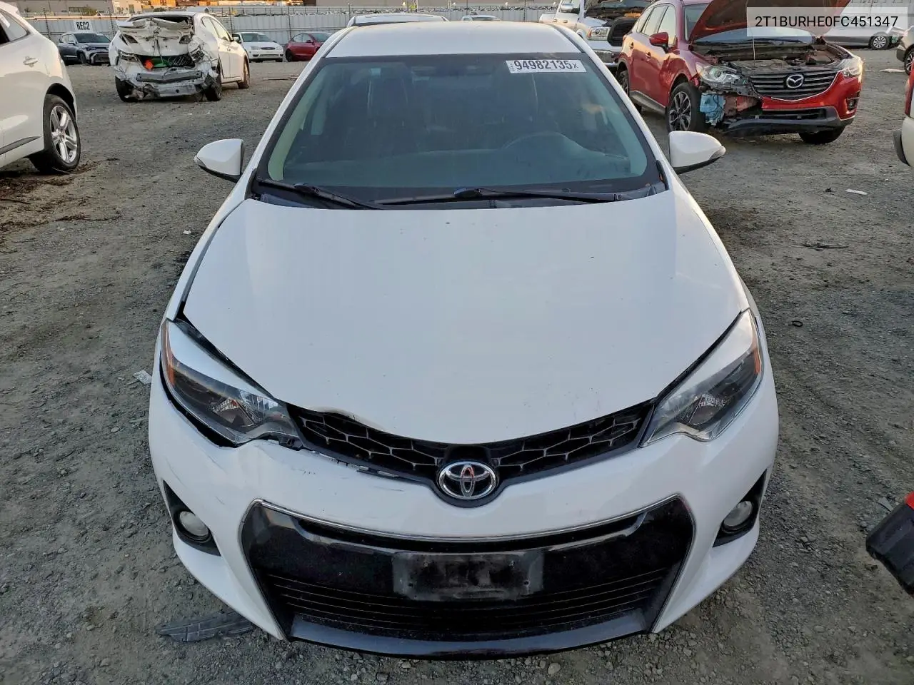 2T1BURHE0FC451347 2015 Toyota Corolla L