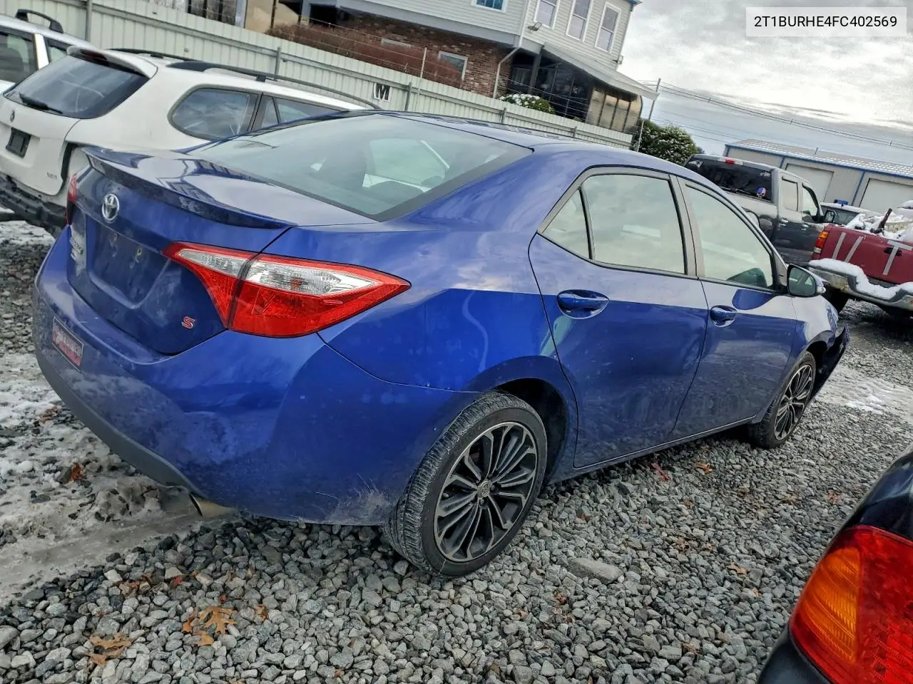 2T1BURHE4FC402569 2015 Toyota Corolla L