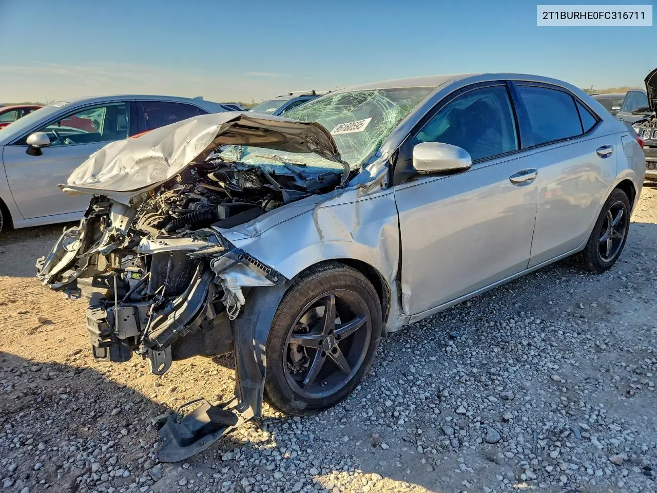 2T1BURHE0FC316711 2015 Toyota Corolla L