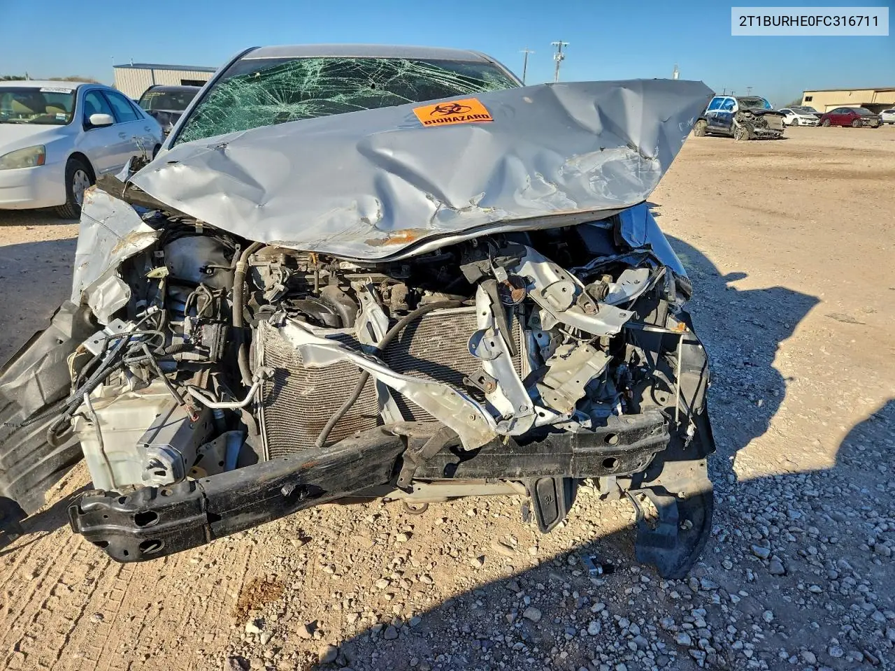 2T1BURHE0FC316711 2015 Toyota Corolla L
