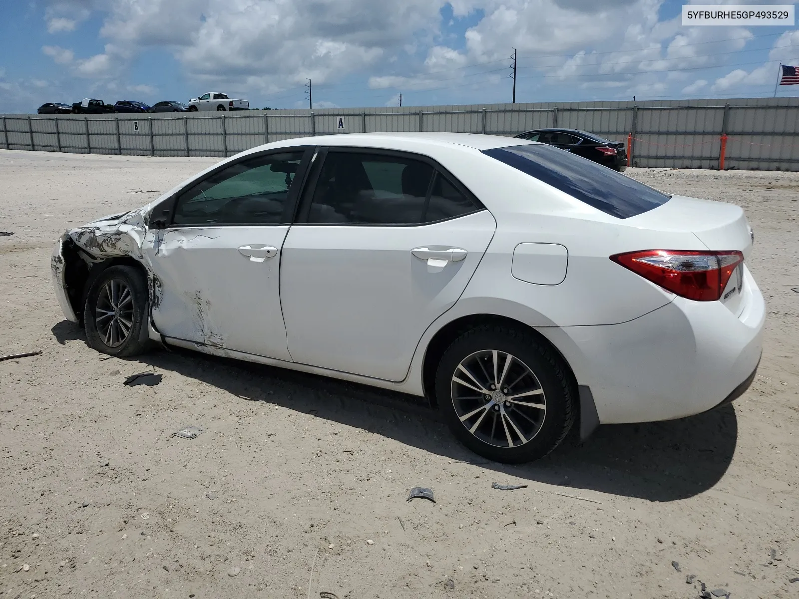 2016 Toyota Corolla L VIN: 5YFBURHE5GP493529 Lot: 60079074