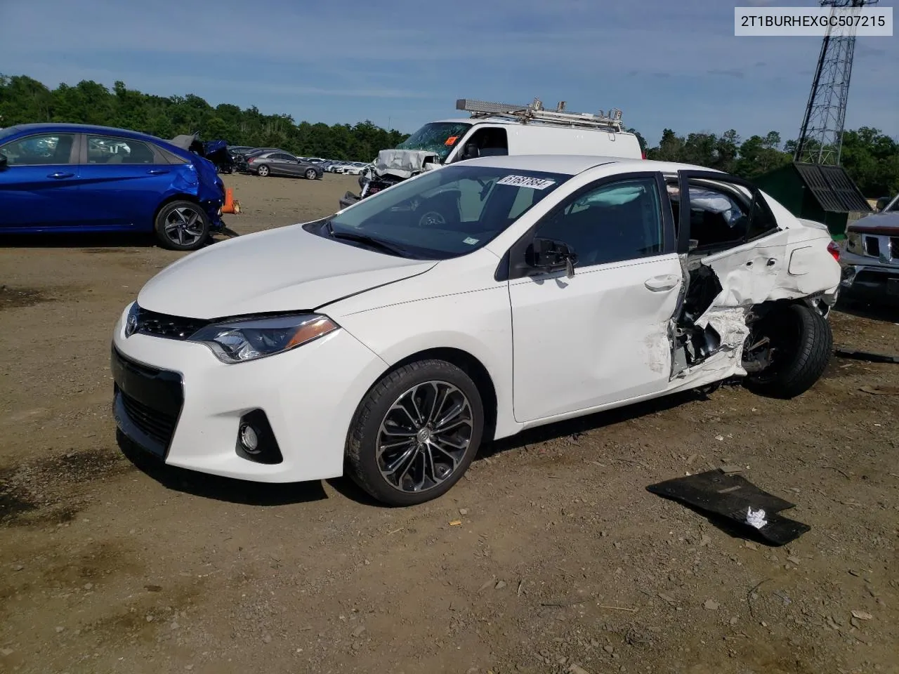 2016 Toyota Corolla L VIN: 2T1BURHEXGC507215 Lot: 61687884