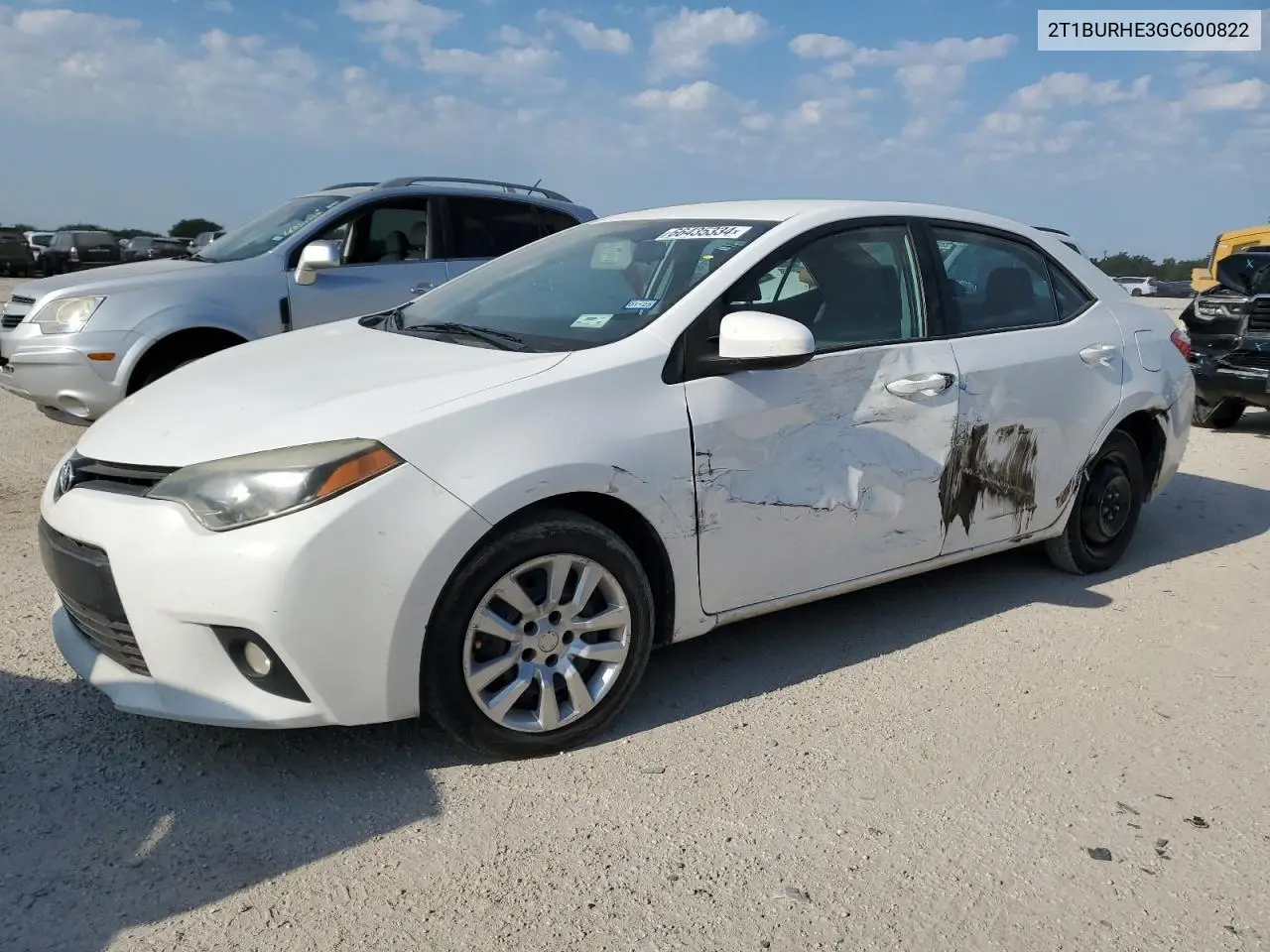 2T1BURHE3GC600822 2016 Toyota Corolla L